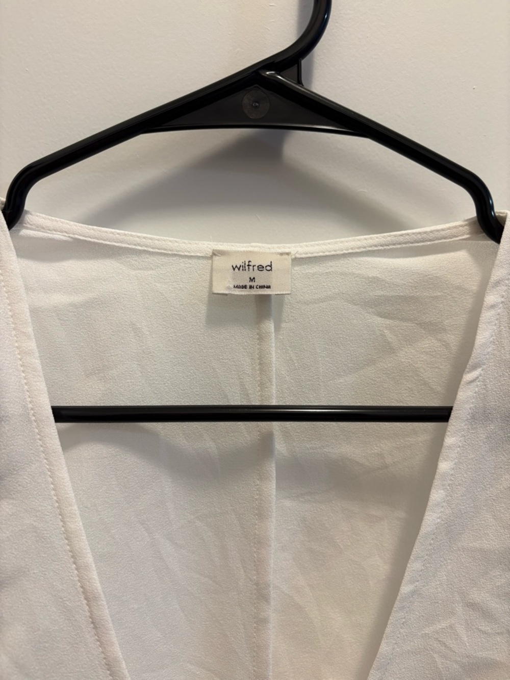 Aritzia Wilfred white wrap top - Picture 6 of 8